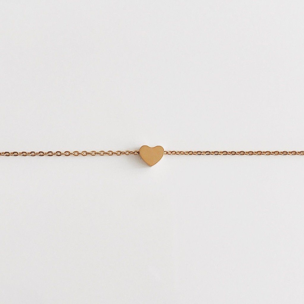 Stargaze Jewelry Gold Heart Chain Choker